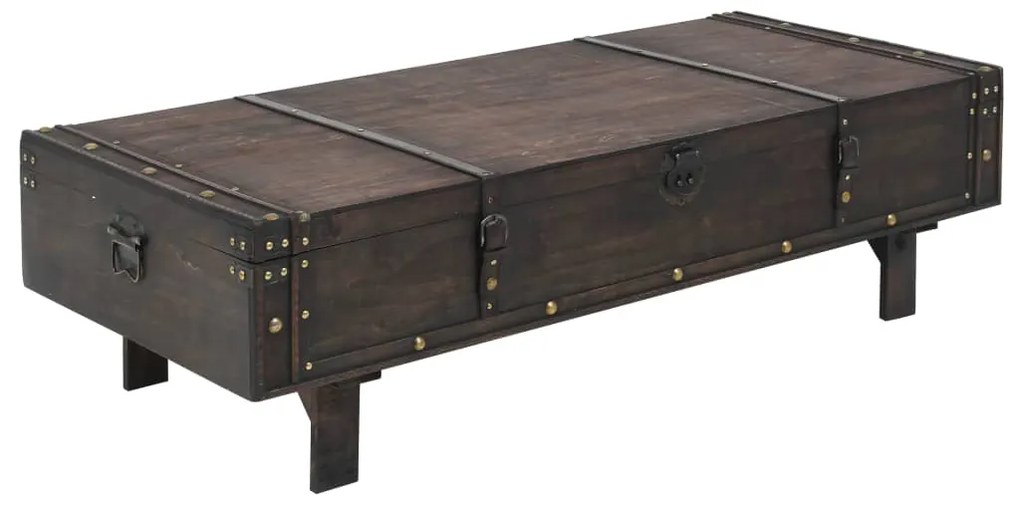 vidaXL Mesa de centro contraplacado estilo vintage 120x55x35 cm