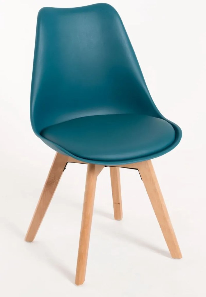 Pack 4 Cadeiras Synk Basic - Verde-azulado