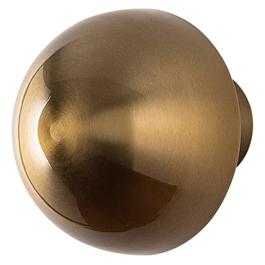 Aplique de Parede Fungal – Dourado – Diâmetro 16 cm, Altura 16 cm