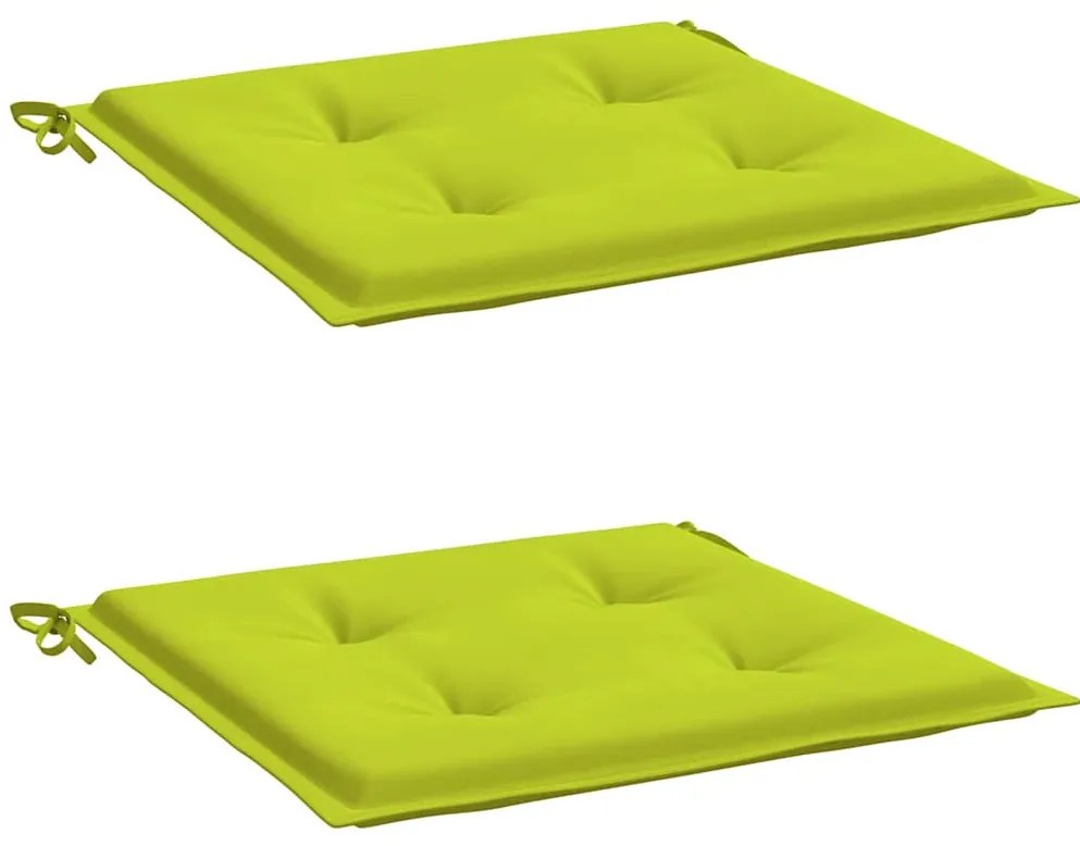 Almofadões cadeiras jardim 2pcs tecido oxford verde brilhante