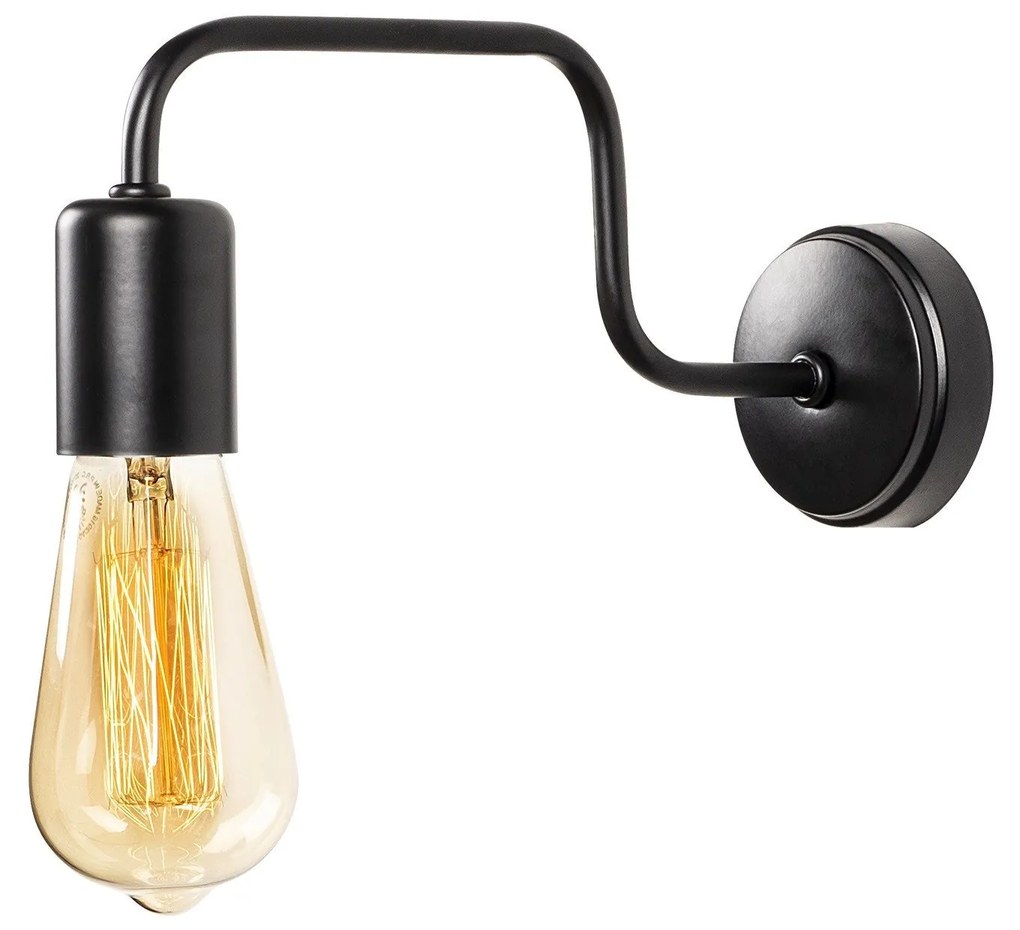 Aplique de Parede Denge – Preto – 4 x 28 cm