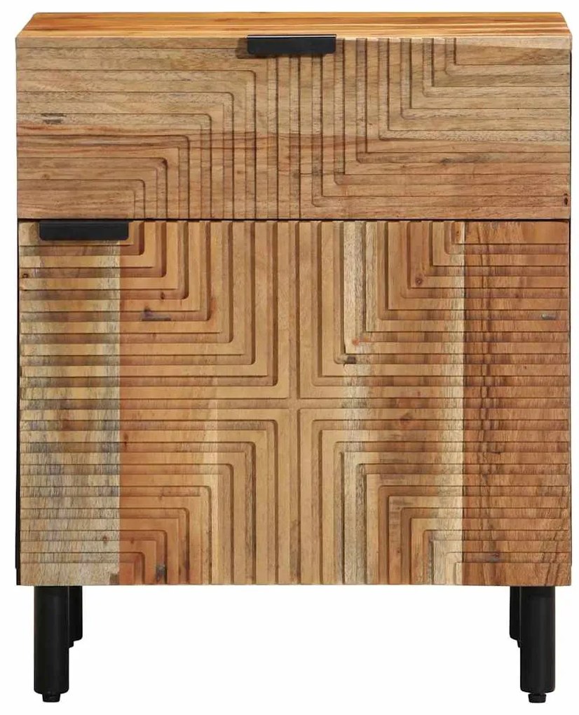 Mesa de Cabeceira vidaXL 50x33x60 cm Madeira de Acácia Sólida
