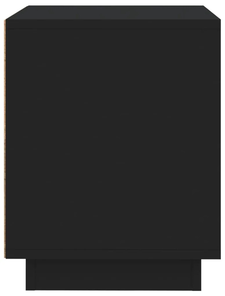 Mesas de cabeceira 2 pcs 44x35x45 cm derivados de madeira preto