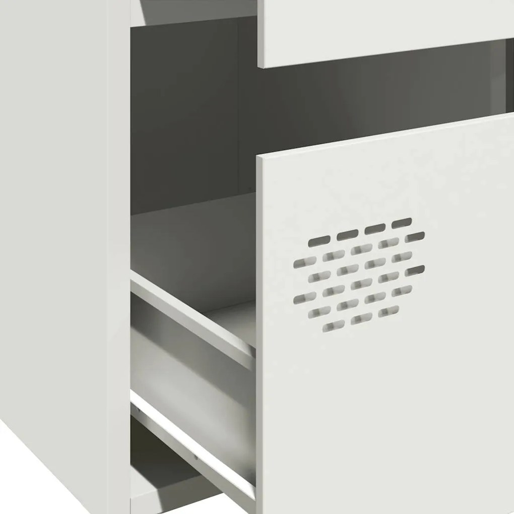 Móvel alto 68x39x101,5 cm aço branco