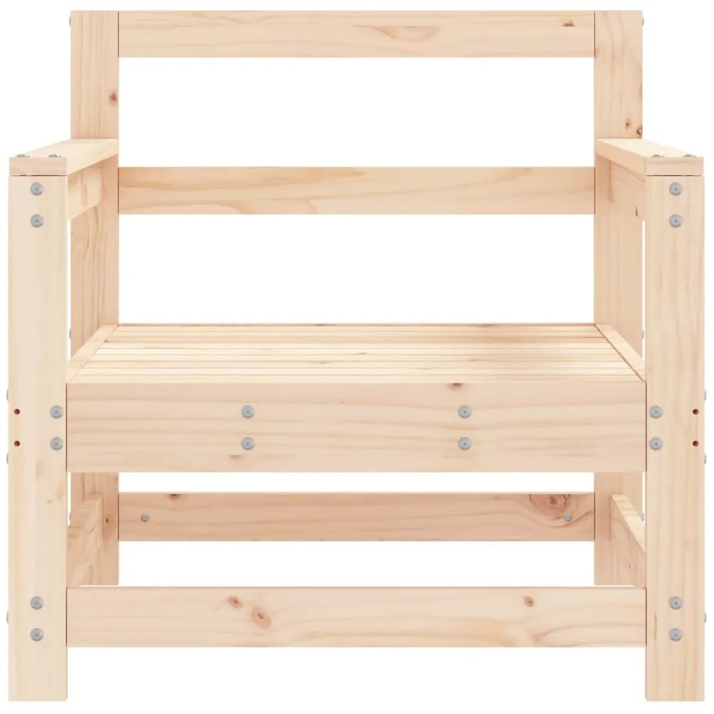 Cadeiras de jardim 2 pcs madeira de pinho maciça