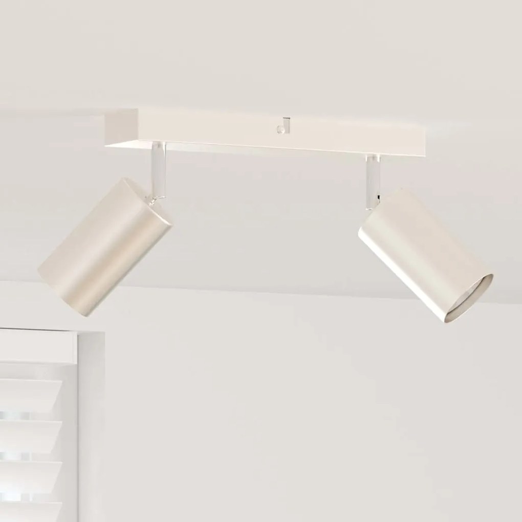Spotlight de Teto 2 Vias Ajustável Níquel Escovado GU10