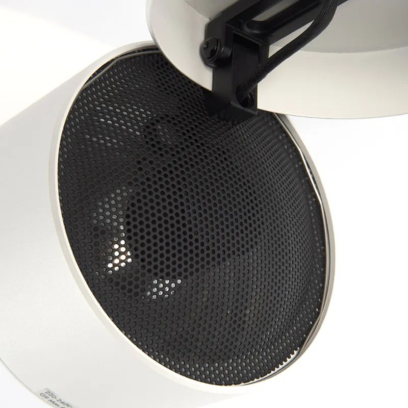 Foco moderno branco redondo ajustável - Go Nine Design,Industrial,Moderno