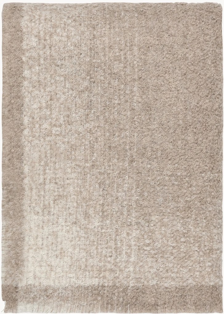 Manta em bouclé de lã de alpaca Vulcanic