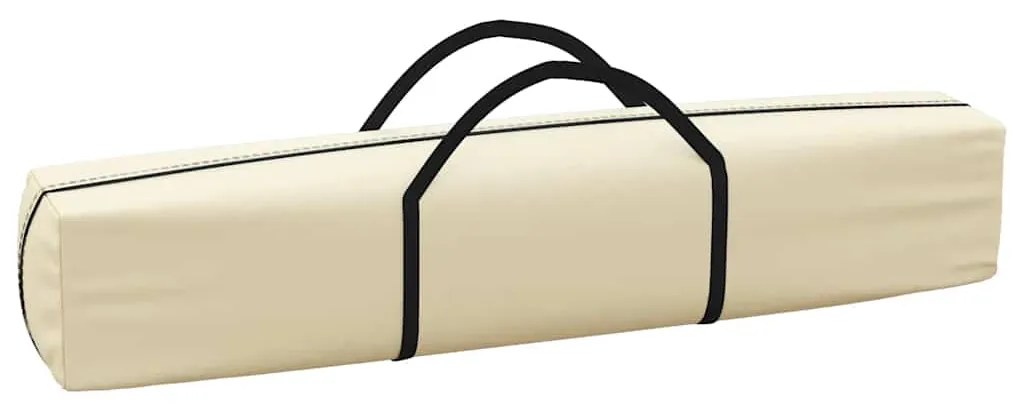 Tenda para festas dobrável com paredes laterais 3x6 m creme