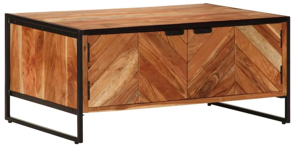Mesa de centro 90x55x40 cm madeira de acácia maciça
