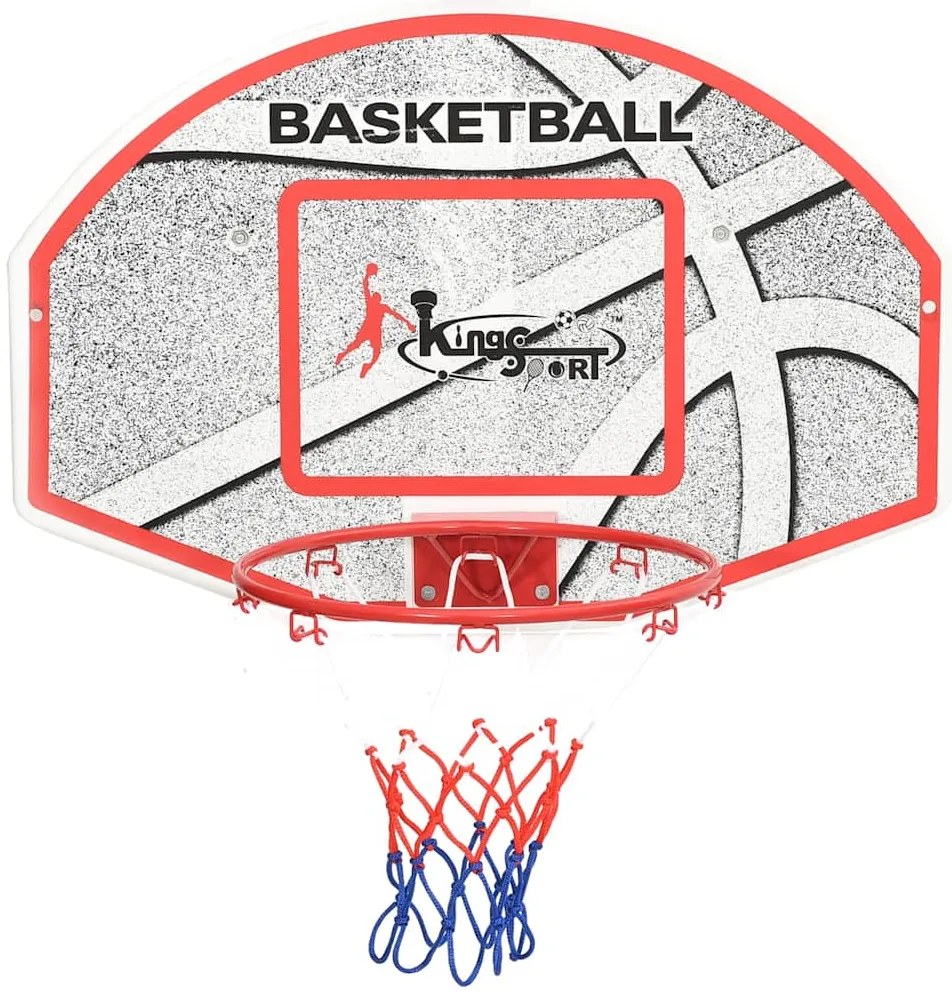 Conjunto tabela basquetebol p/ montar parede 5 pcs 66x44,5 cm
