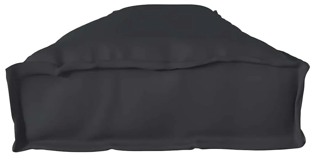 Cushion de Palete para Banco Preto 200x40x8 cm Tecido Oxford