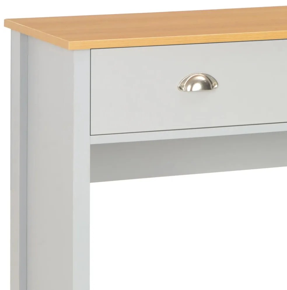 Mesa consola 97x35x76 cm cinzento