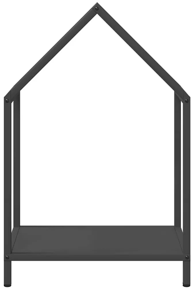 Suporte para lenha 40x25x60 cm aço laminado a frio preto