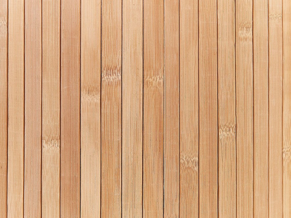 Cesto em madeira clara de bambu 60 cm SANNAR Beliani