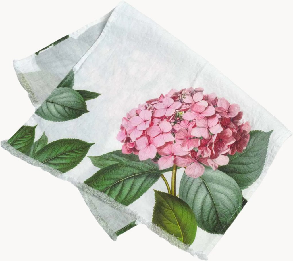 Toalha de mãos em linho Hydrangea