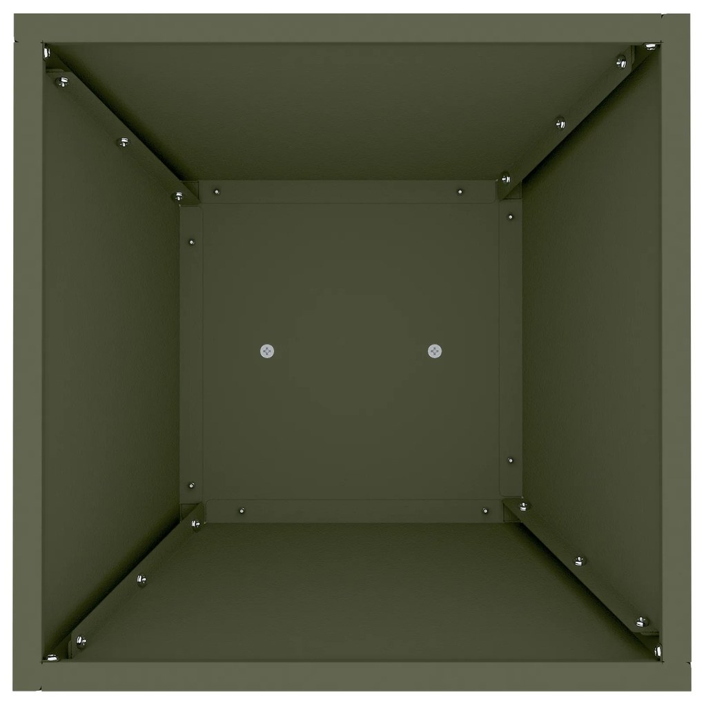 Suporte para Plantas Verde Azeitona Metal 35 x 35 x 73 cm
