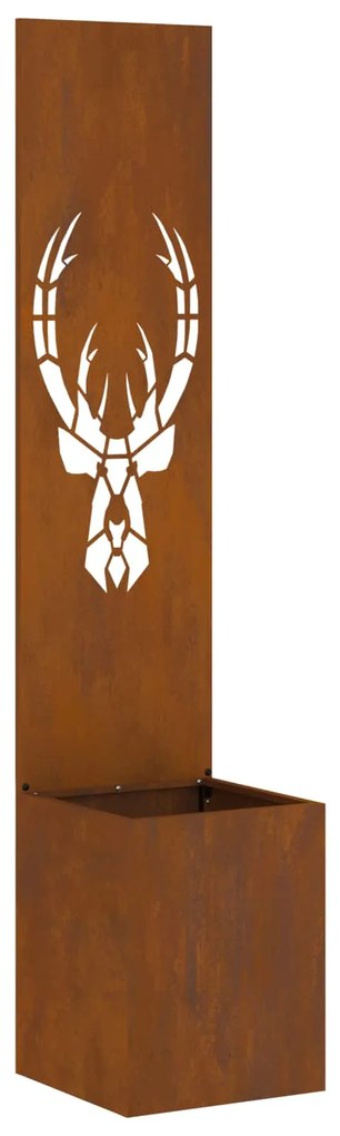 vidaXL Tela de Privacidade para Jardim Ferro Enferrujado 32 x 140 cm