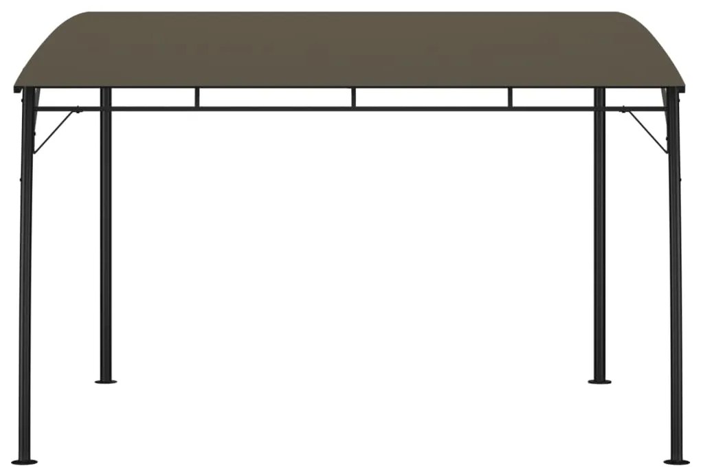 Toldo para-sol de jardim 3x3x2,55 m cinzento-acastanhado