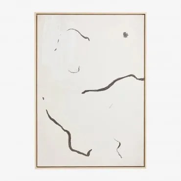 Quadro Decorativo 50x70 Cm Impresso Em Tela Carsen Beige Creme - Sklum