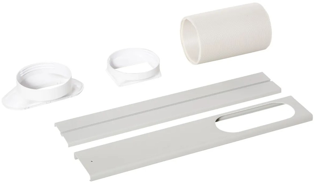 HOMCOM Ar Condicionado Portátil 7000BTU 3 em 1 Refrigerador Desumidificador e Ventoinha com Temporizador LED e Controlo Remoto Silencioso 30,5x32,8x67,8 cm Branco