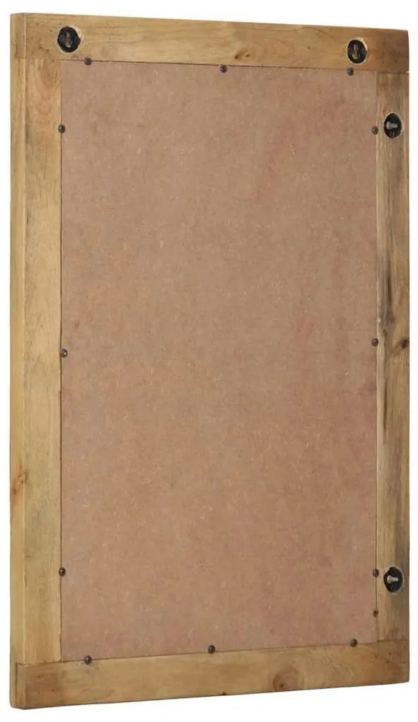 Espelho casa de banho 50x70x2,5 cm mangueira maciça castanho