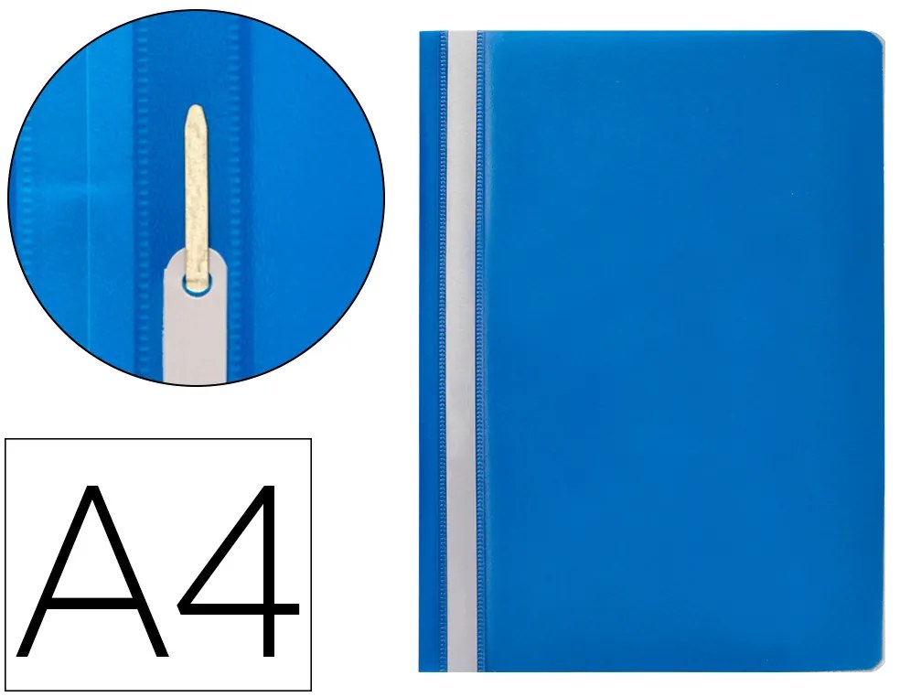 Bolsa Dossier Q-Connect Fastener em Plástico Din A4 Azul