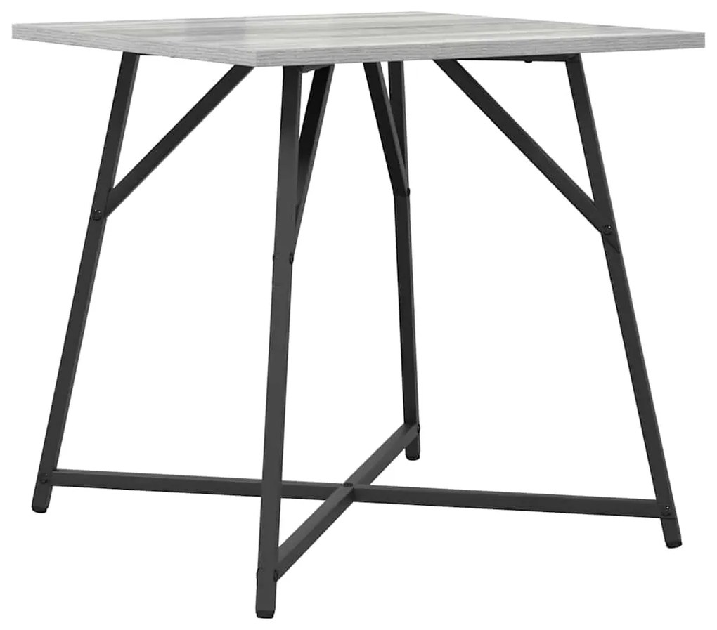 Conjunto de Mesas de Apoio 2 pcs Cinzento Sonoma em Madeira e Metal