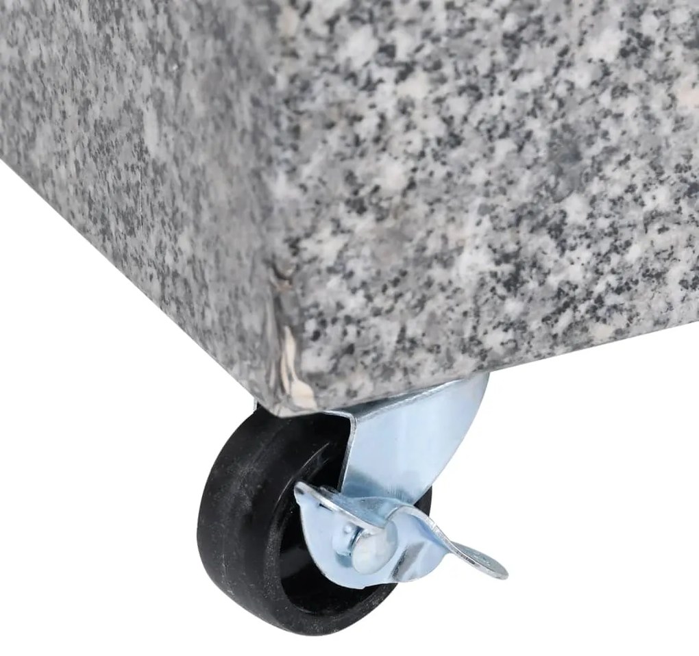 Base para guarda-sol 45x25x8,3 cm granito cinzento-claro