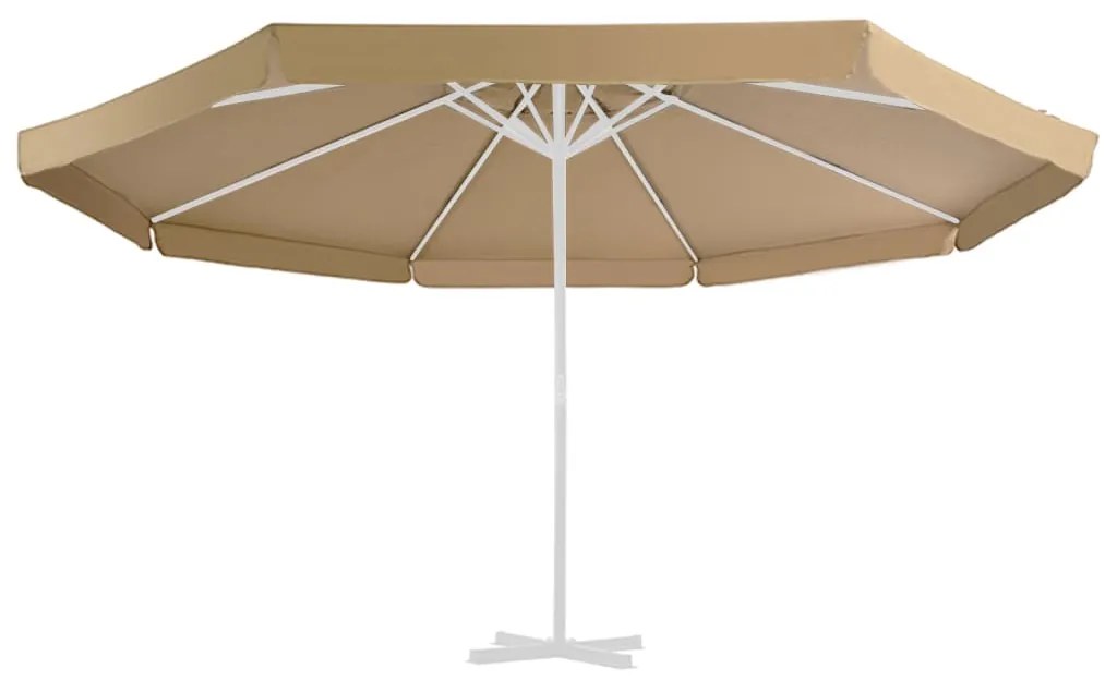 Tecido substituição p/ guarda-sol 515 cm cinzento-acastanhado