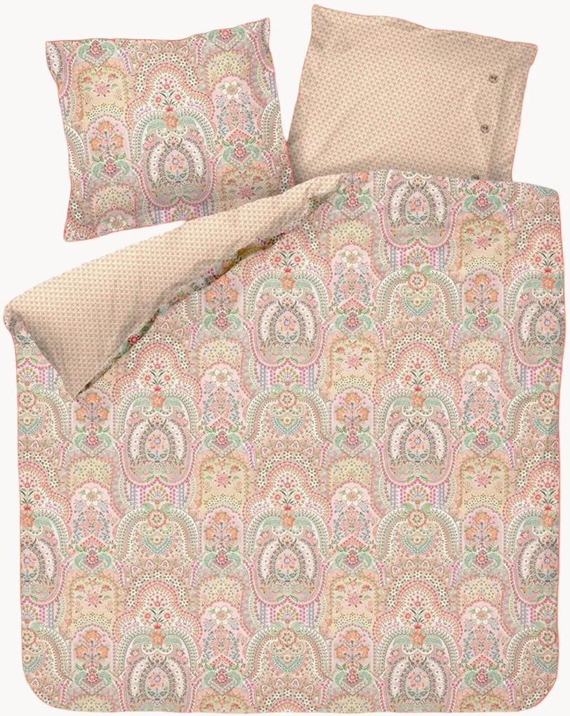 Conjunto de roupa de cama em percal de algodão Jabali Flower