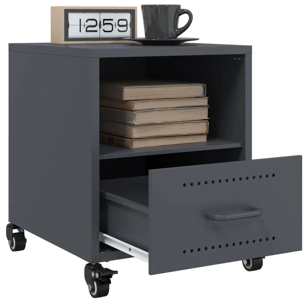 Mesa de cabeceira 36x39x43,5 cm aço antracite