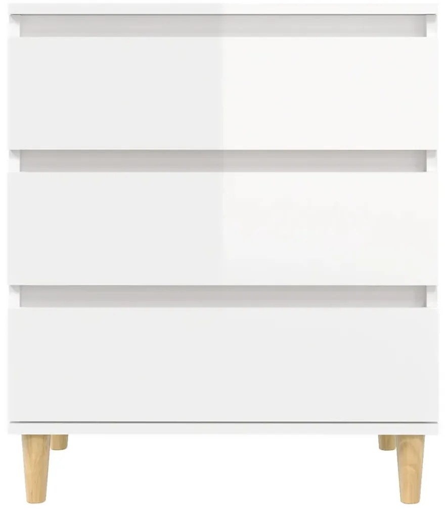 Aparador 60x35x70 cm derivados de madeira branco brilhante