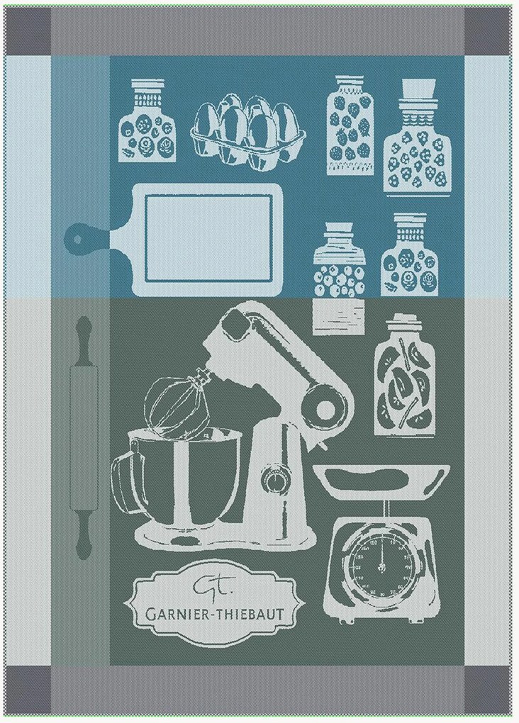 Panos de cozinha jacquard Food Mix Trame City, conjunto de 2