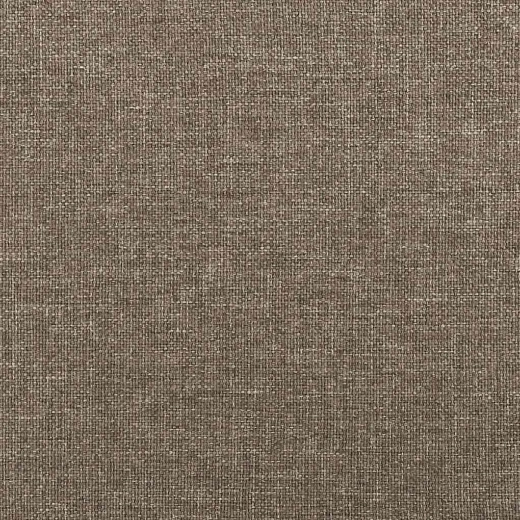 Cama boxspring c/ colchão 120x190cm tecido castanho-acinzentado
