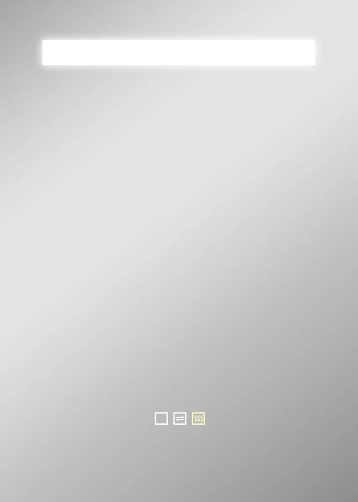 HOMCOM Espelho de Casa de Banho com Luz LED 70x50 cm 3 Cores de Luz Função Antiembaciamento Função de Memória IP44 Prata | Aosom Portugal