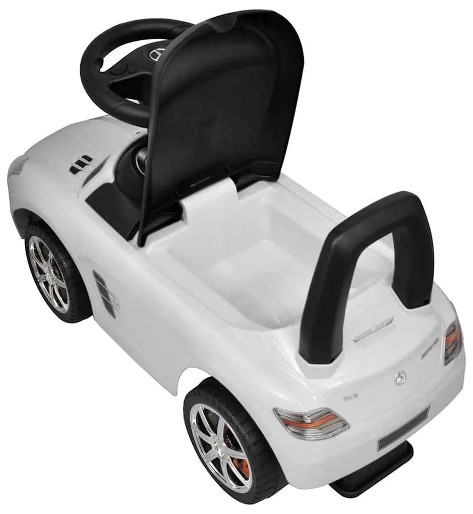 Carro para crianças a pedais branco