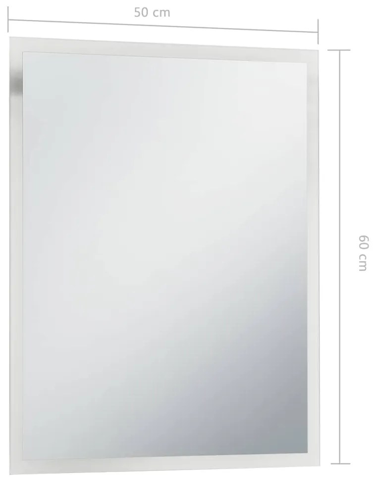Espelho de parede LED para casa de banho 50x60 cm