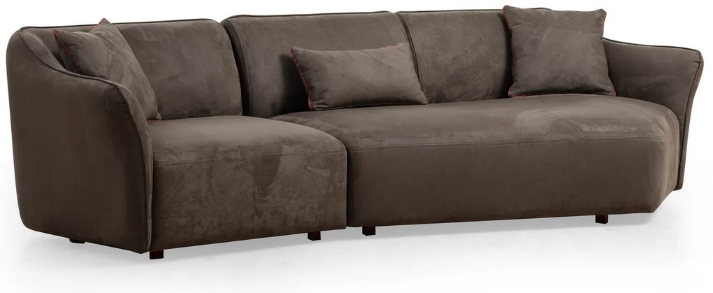 Sofá de Canto Mentis – Castanho – 288x108x79 cm