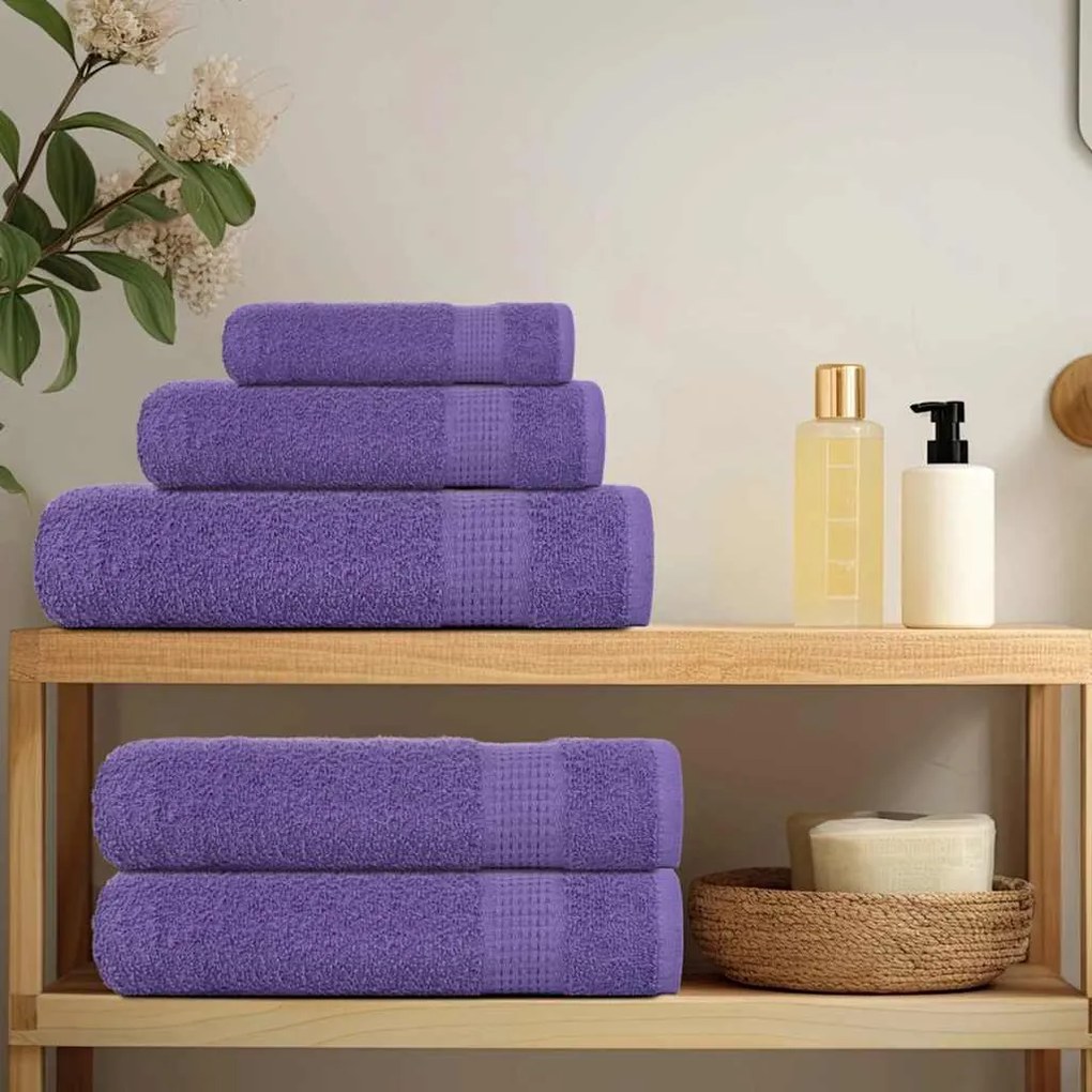 Toalhas de banho 4 pcs 100x150 cm 360 gsm 100% algodão roxo