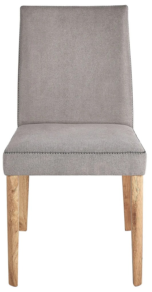 Conjunto de 2 cadeiras em cinzento claro PHOLA Beliani