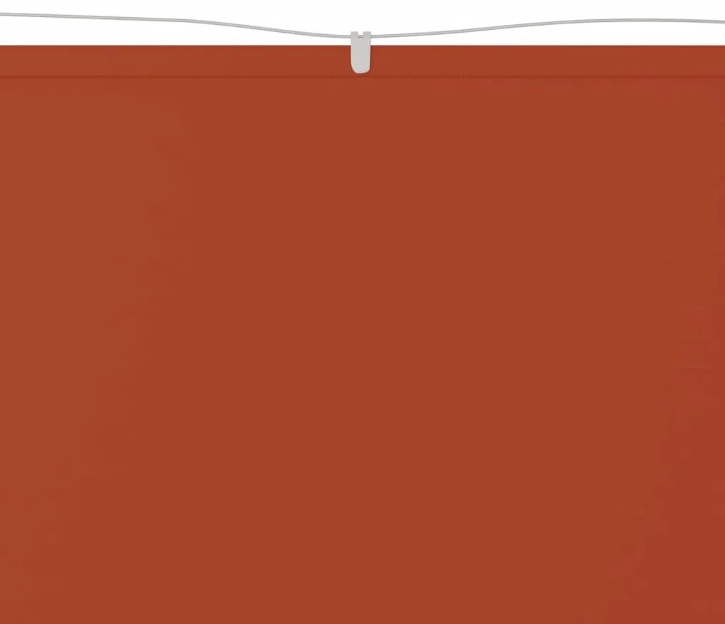 Toldo vertical 140x600 cm tecido oxford cor terracota