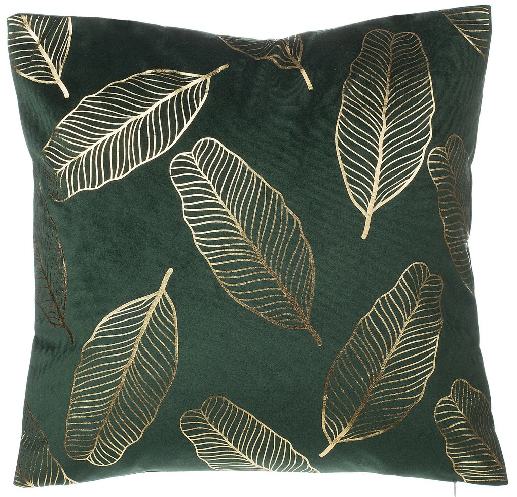 Conjunto de 2 almofadas decorativas verde escuro 45 x 45 cm FREESIA Beliani