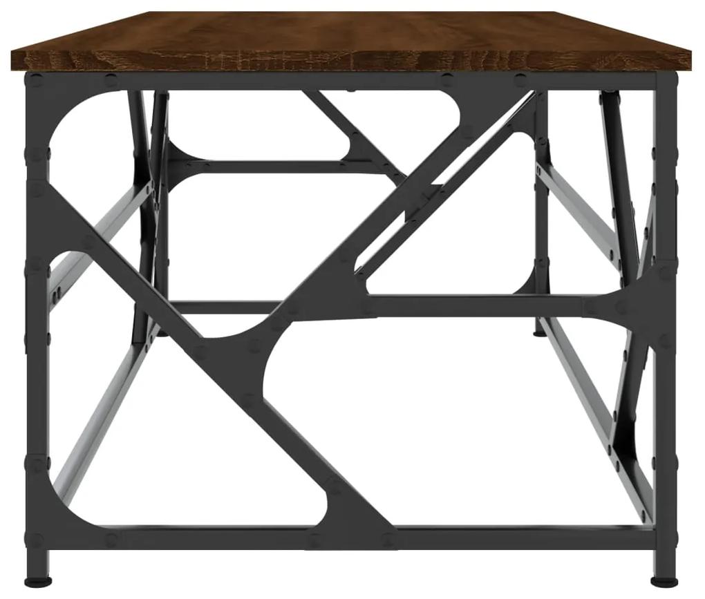 Mesa centro 100x50x40 cm derivados de madeira carvalho castanho