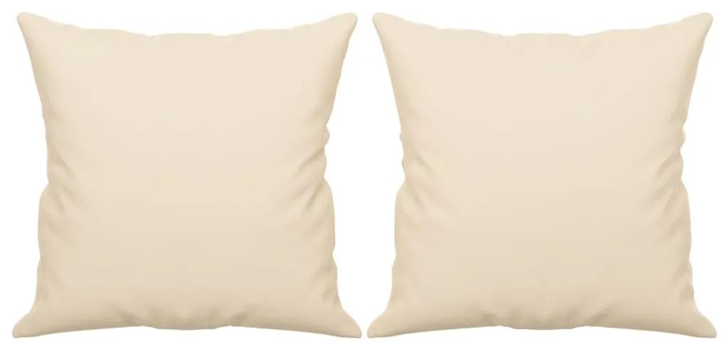 Sofá 2 lugares c/ almofadas 140 cm microfibra bege