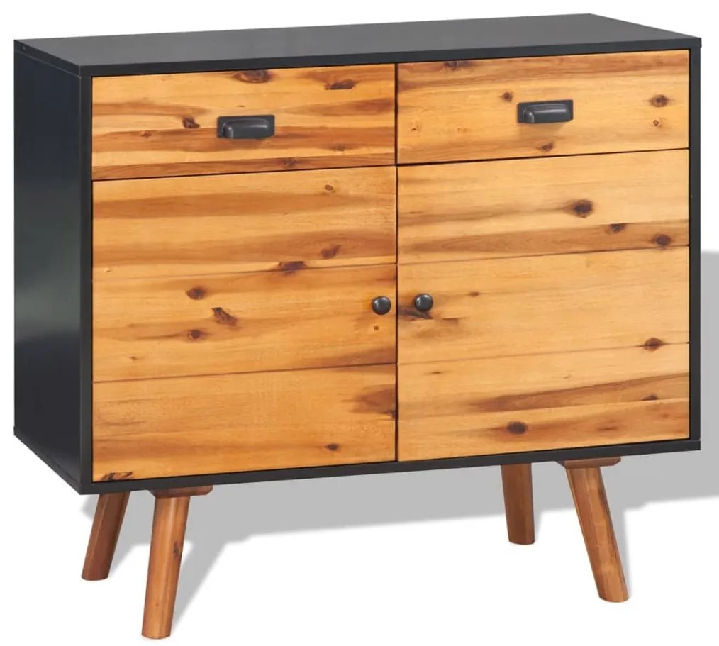 245480 vidaXL Aparador madeira de acácia maciça 90x33,5x83 cm