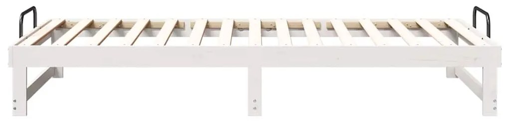 Estrutura de Cama com Alças Branco 100 x 200 cm