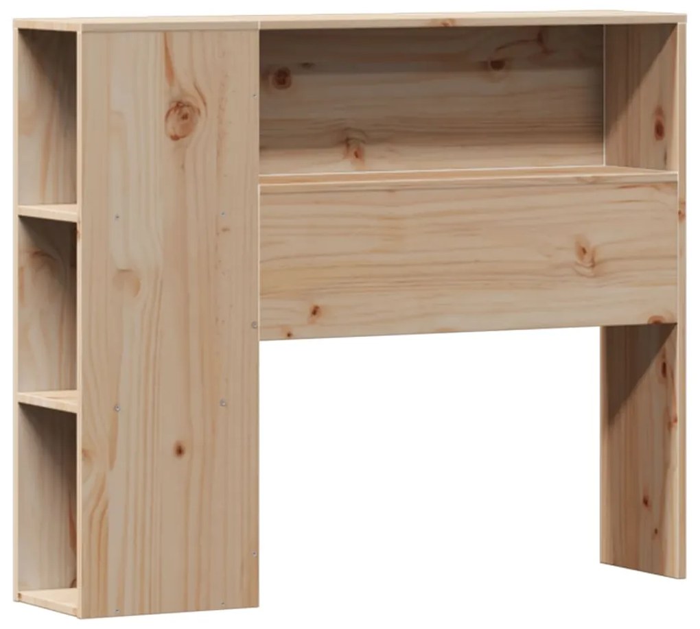 Cama com estante sem colchão 100x200 cm pinho maciço
