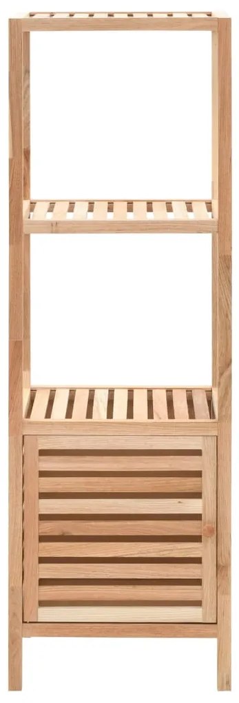 Armário de arrumação para WC nogueira maciça 39,5x35,5x123 cm