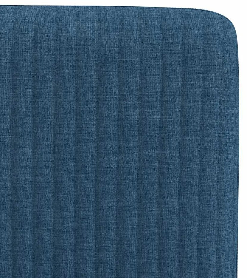 Cadeiras de jantar 4 pcs tecido azul